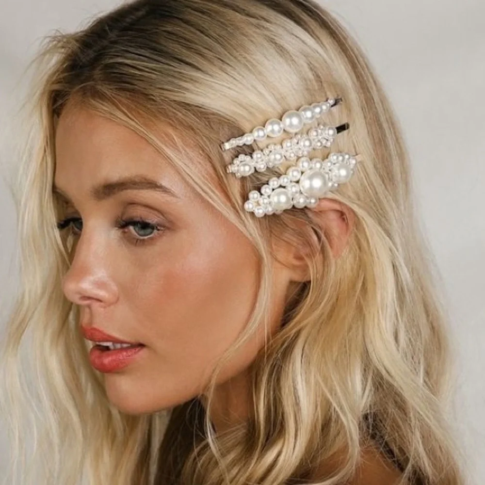 Faux Pearl Jumbo Hair Barrette